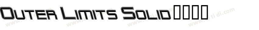 Outer Limits Solid字体转换